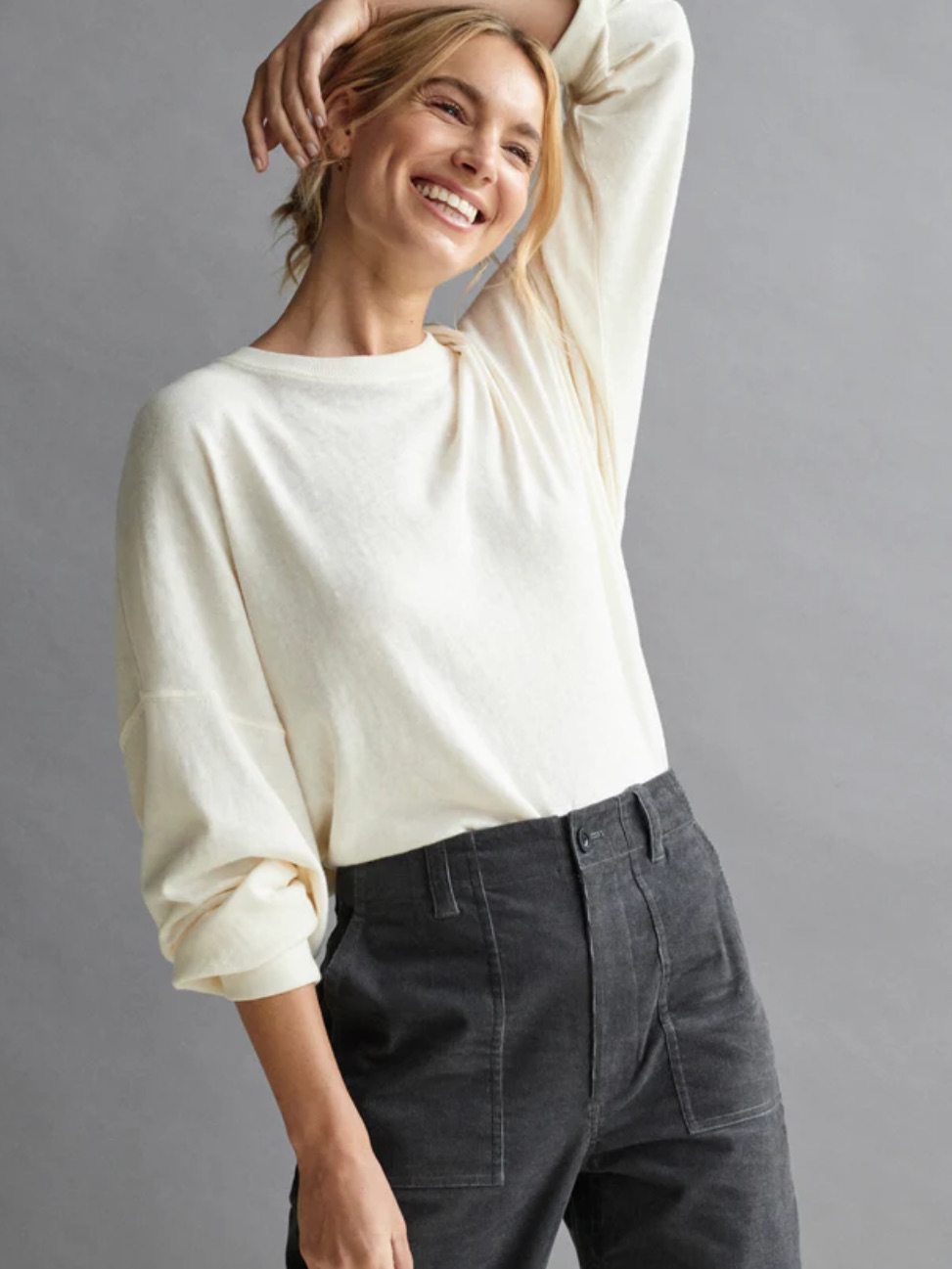 Jenni Kayne Boyfriend Long-Sleeve Tee Size Xxs Nwt